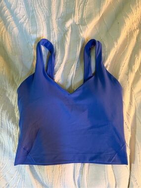 lululemon athletica Royal Blue V-Neck Crop Tank Bra